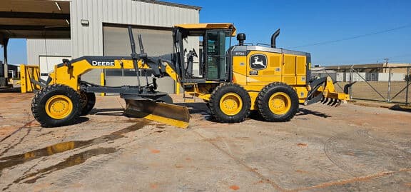 2023 John Deere 672G on the lot